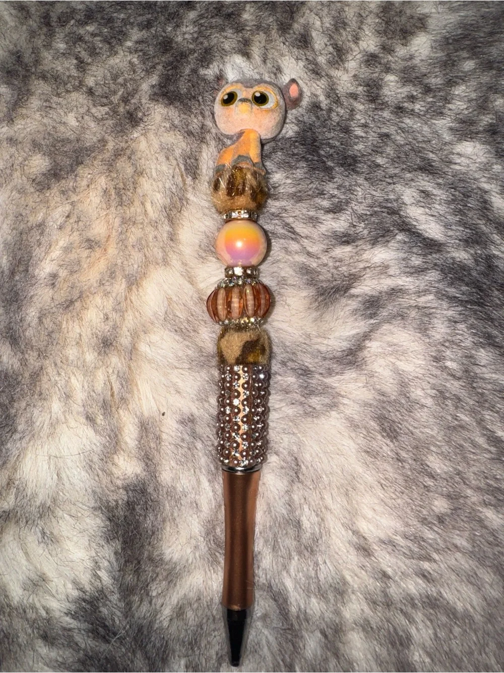 Bambi Doorable Brown Beaded pen